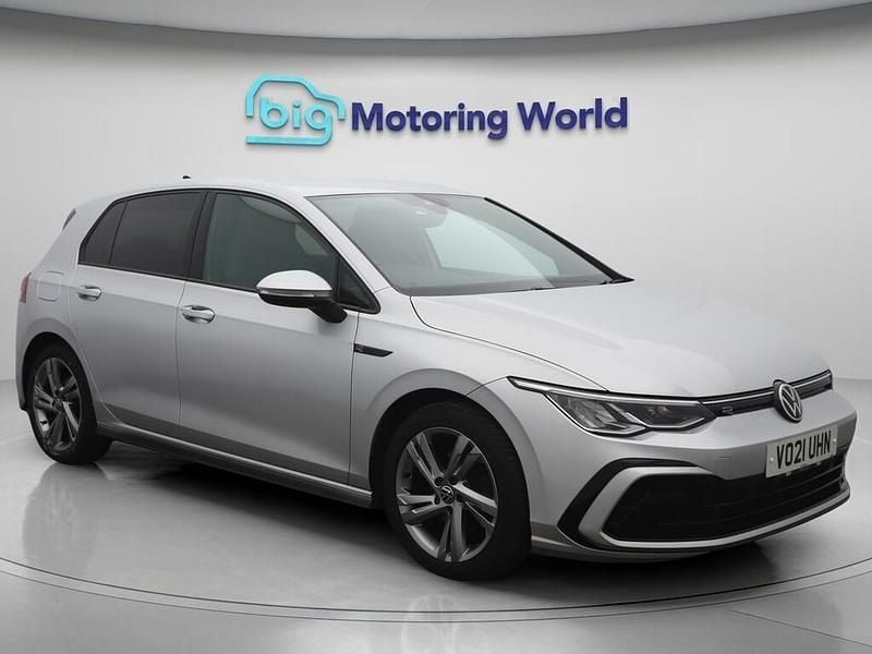 Silver Used 2021 VW Golf VIII R-line Hatchback | £18,000 (Good price) - Image 1/4