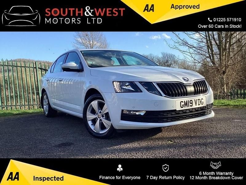 Used Skoda Octavia SE Technology 115 HP (84 kW) 2019 White Hatchback