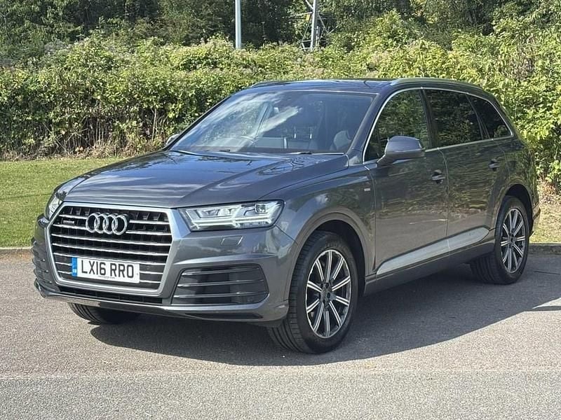 Grey Used 2016 Audi Q7 S-Line SUV | £19,700 (Fair price) - Image 1/4