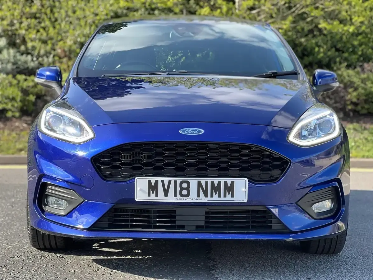 Begagnad Ford Fiesta ST-Line 140 HK (102 kW) 2018 Blå Halvkombi