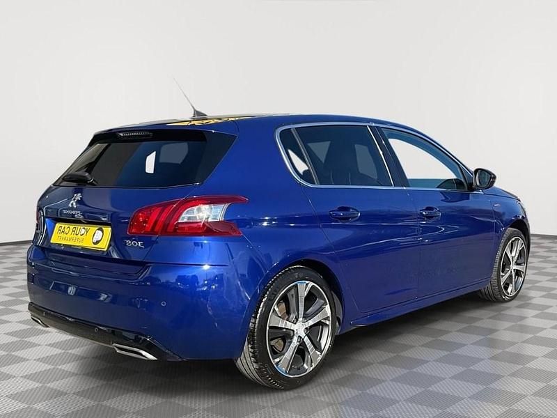 Used Peugeot 308 GT-line 131 HP (96 kW) 2016 Blue Hatchback