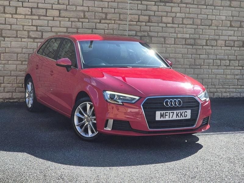 Red Used 2017 Audi A3 Sportback Sport Hatchback | £9,895 (Good price) - Image 1/4