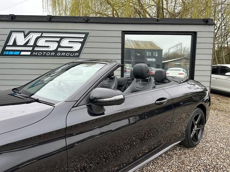 Used Mercedes C220 AMG line 2016 Black Cabriolet