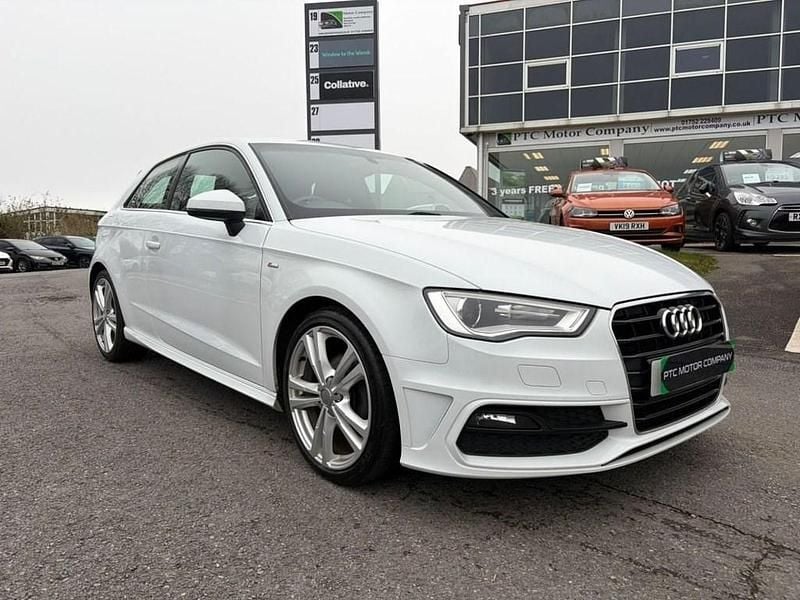 Used Audi A3 S-Line 110 HP (80 kW) 2015 White Hatchback