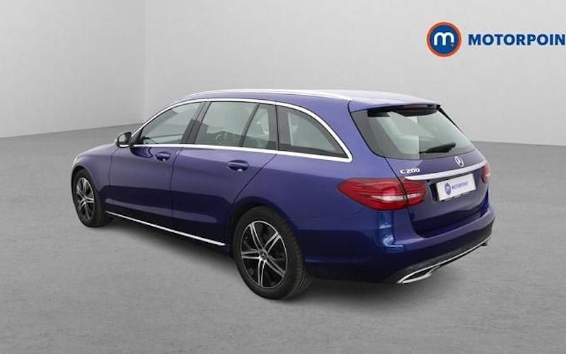 Used Mercedes C200 Premium 184 HP (135 kW) 2019 Blue Estate