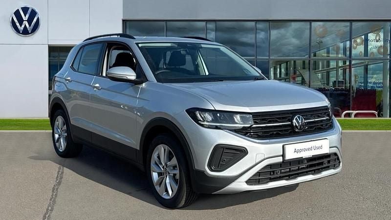 Metallic reflex silver New 2025 VW T-Cross Life SUV | £22,791 (Good price) - Image 1/4