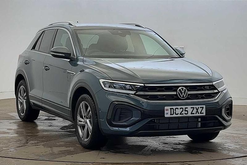 Blue New 2025 VW T-Roc R-line SUV | £28,290 (Fair price) - Image 1/4