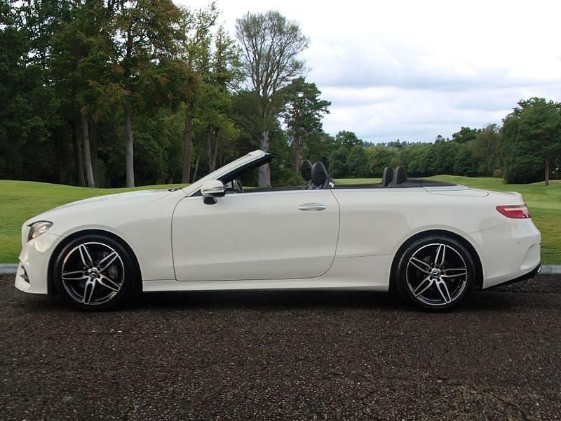 Used Mercedes E220 AMG line 194 HP (142 kW) 2018 White Cabriolet