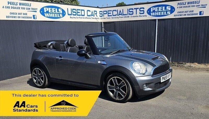 Silver Used 2009 Mini Cooper S Cabriolet Cabriolet | £4,875 (Fair price) - Image 1/4