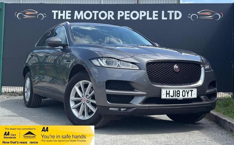 Grey Used 2018 Jaguar F-Pace Prestige SUV | £14,195 (Fair price) - Image 1/4