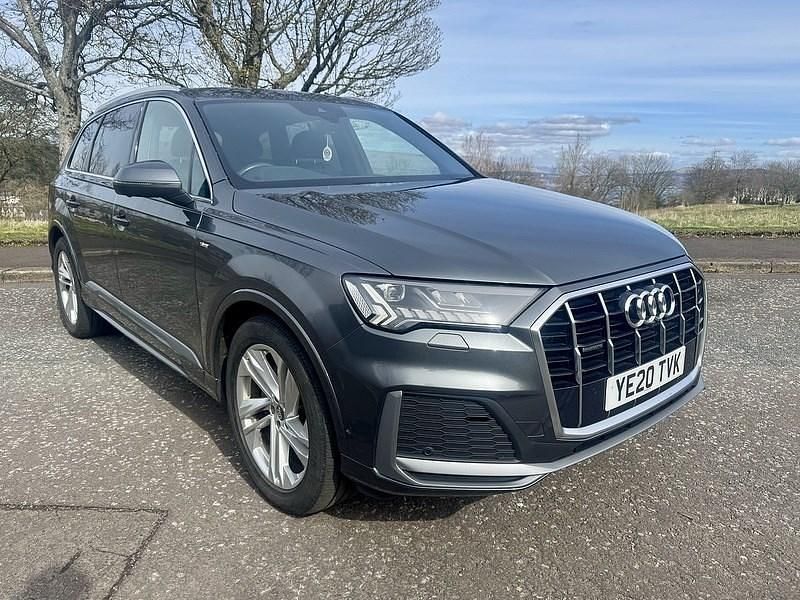 Begagnad Audi Q7 S-Line 286 HK (210 kW) 2020 Grå SUV