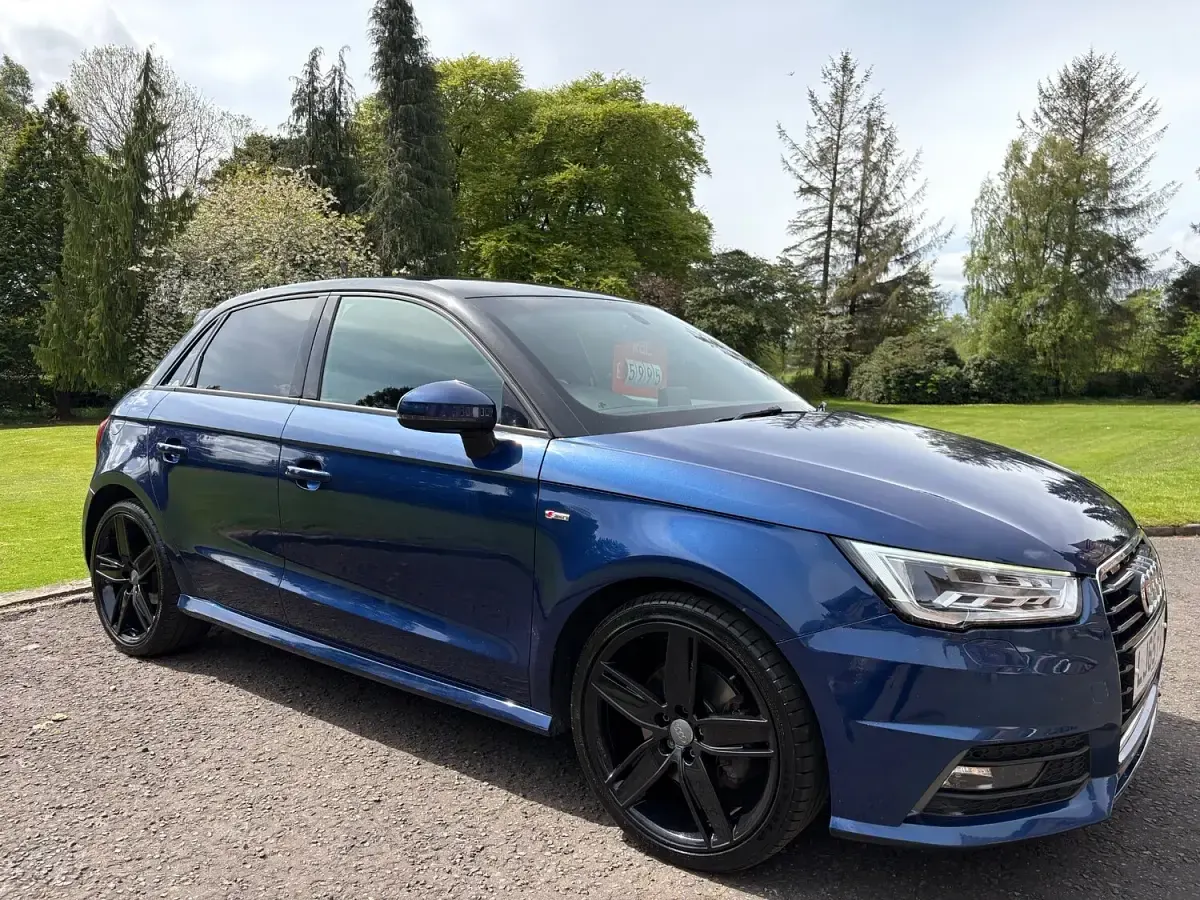 Used Audi A1 S-Line 116 HP (85 kW) 2015 Blue Hatchback