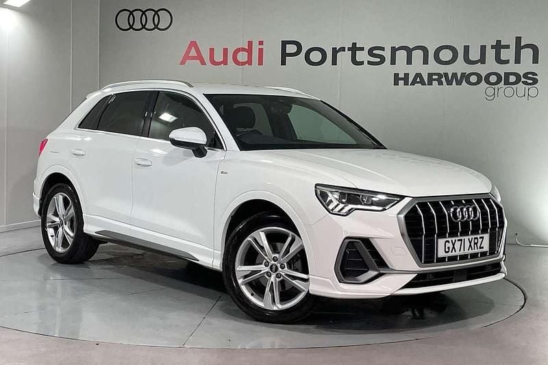 White Used 2021 Audi Q3 S-Line SUV | £28,190 (Fair price) - Image 1/4