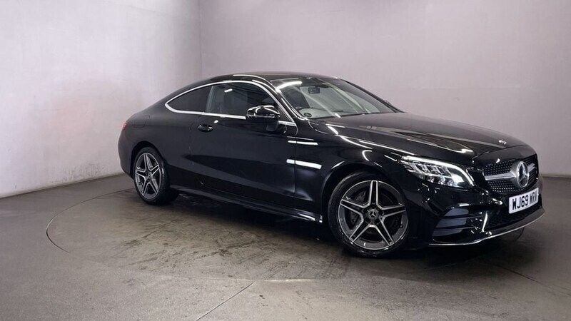 Black Used 2019 Mercedes C180 AMG line Coupe | £19,999 (A bit pricey) - Image 1/4