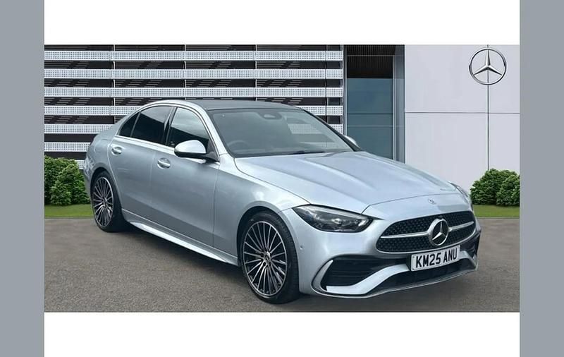 Used Mercedes C300e AMG Line Premium Plus 255 HP (187 kW) 2025 Silver Sedan