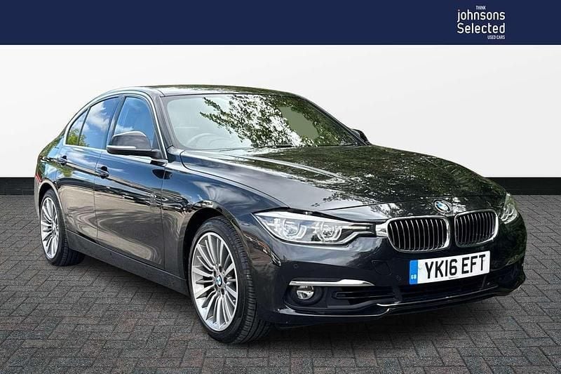 Black Used 2016 BMW 330e Luxury Line Sedan | £12,892 (Fair price) - Image 1/4