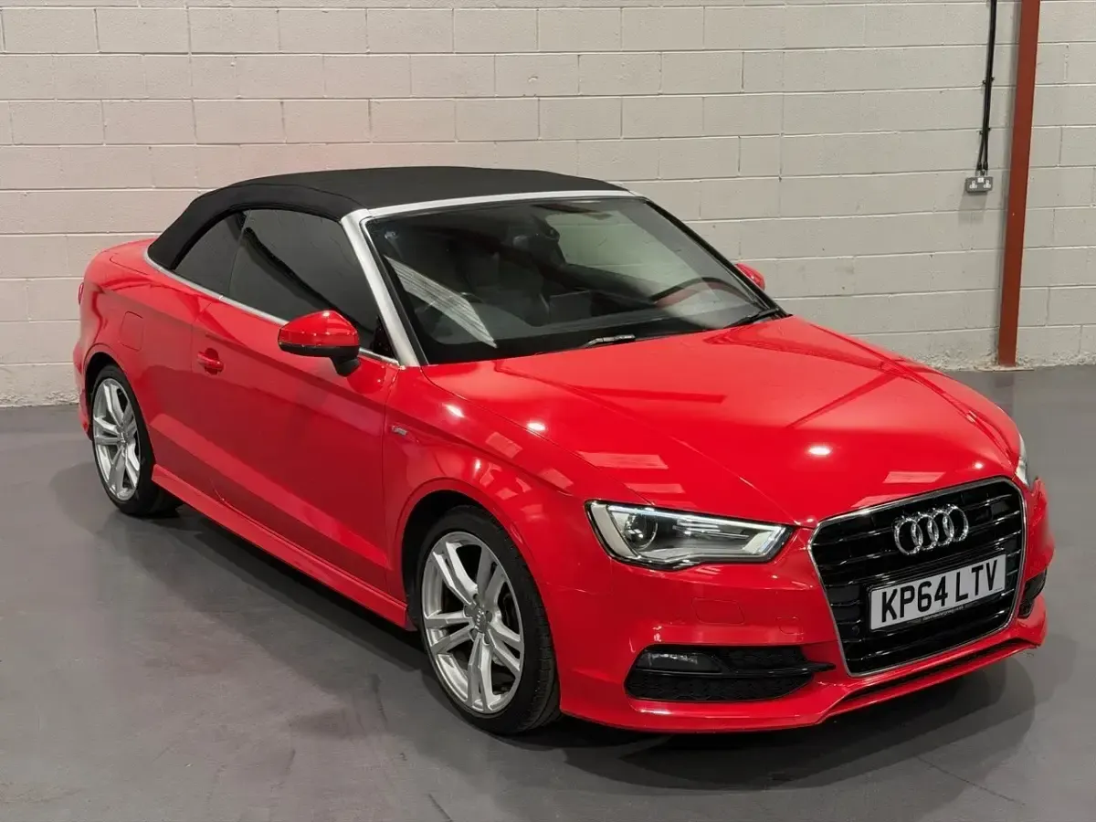 Used Audi A3 Cabriolet S-Line 150 HP (110 kW) 2014 Red Cabriolet