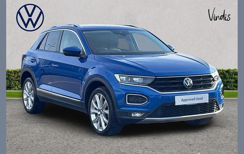 Used VW T-Roc SEL 150 HP (110 kW) 2021 Blue SUV