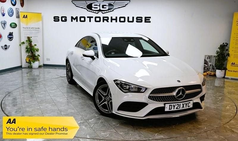 White Used 2021 Mercedes CLA200 AMG Line Premium Coupe | £20,895 (Fair price) - Image 1/4