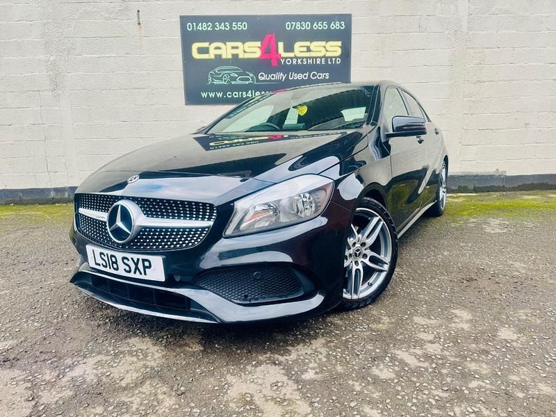 Used Mercedes A160 AMG line 102 HP (75 kW) 2018 Black Hatchback