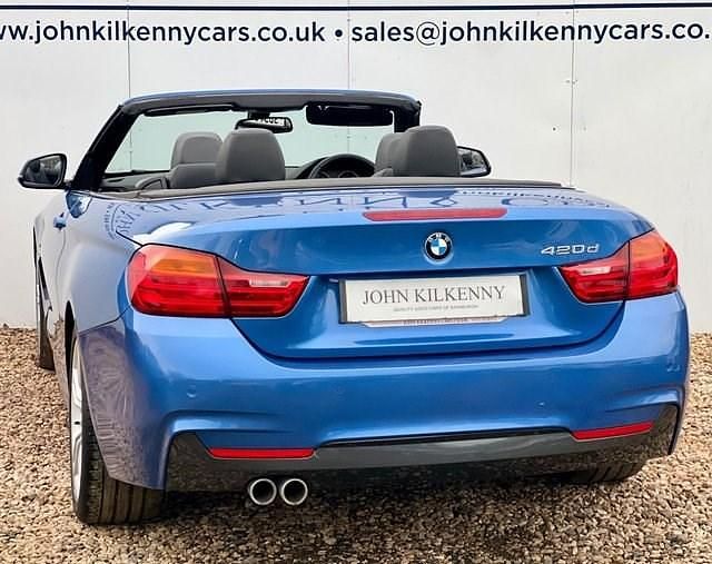 Used BMW 420 M Sport 190 HP (139 kW) 2015 Blue Cabriolet