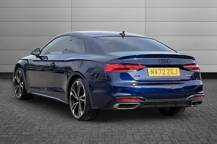 Used Audi A5 Black Edition 265 HP (194 kW) 2022 Navarra blue Coupe