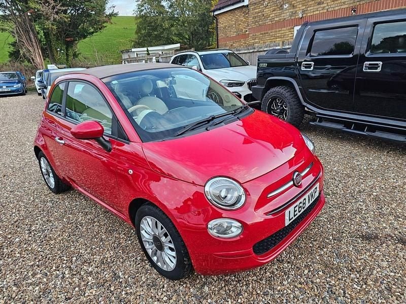 Red Used 2025 Fiat 500 Lounge Cabriolet | £10,995 (Good price) - Image 1/4
