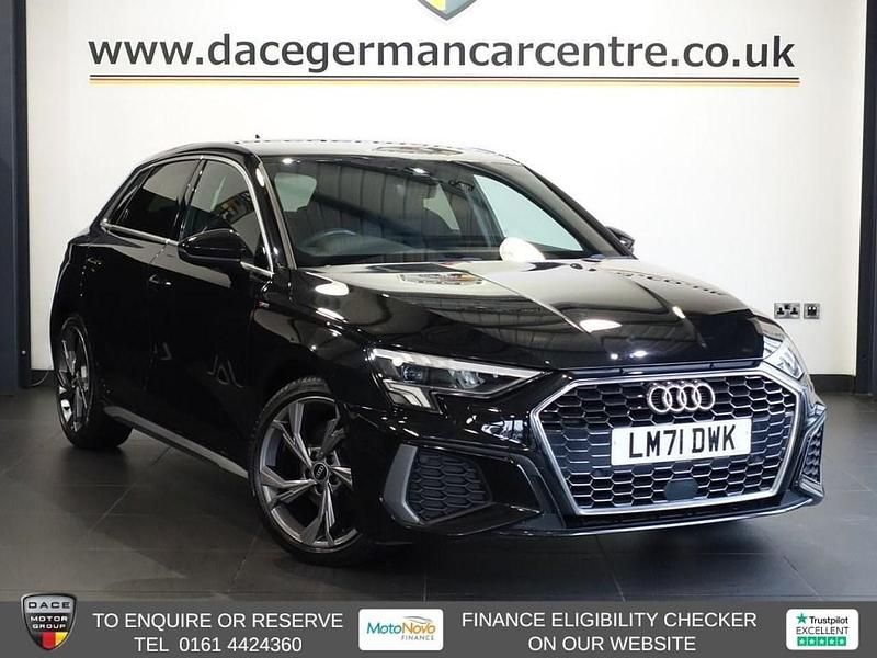 Black Used 2021 Audi A3 Sportback S-Line Hatchback | £17,770 (Fair price) - Image 1/4