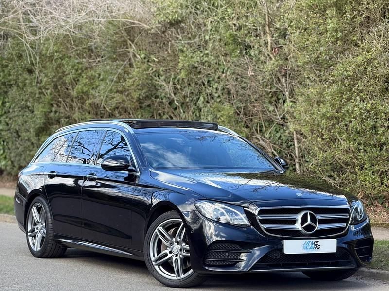 Used Mercedes E220 AMG line 2017 Black Estate