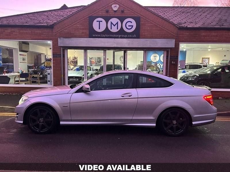 Silver Used 2012 Mercedes C180 Sport Edition Coupe | £5,495 (Fair price) - Image 1/4