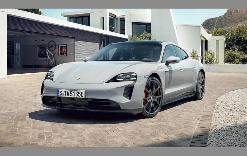 Grey Used 2022 Porsche Taycan Sedan | £64,990 (A bit pricey) - Image 1/4