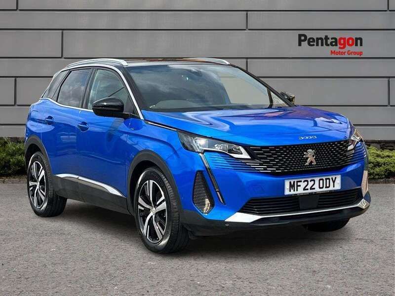 Blue Used 2022 Peugeot 3008 GTi SUV | £20,444 (Fair price) - Image 1/4