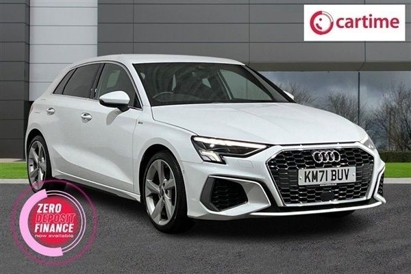 White Used 2021 Audi A3 Sportback S-Line Hatchback | £22,788 (Expensive) - Image 1/1