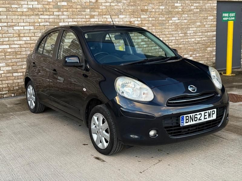 Black Used 2012 Nissan Micra Acenta Hatchback | £2,450 (Fair price) - Image 1/4
