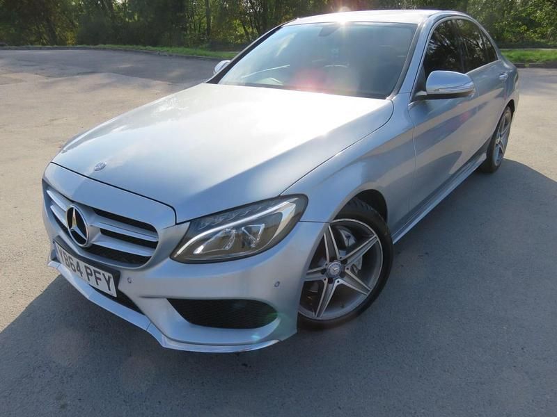 Silver Used 2014 Mercedes C220 AMG line Sedan | £6,490 (Expensive) - Image 1/4