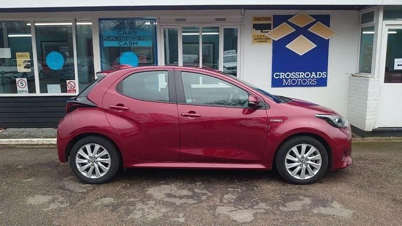 Used Toyota Yaris Hybrid 2021 Red Hatchback