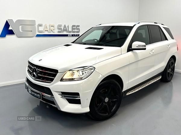 White Used 2014 Mercedes ML250 AMG SUV | £11,950 (A bit pricey) - Image 1/3