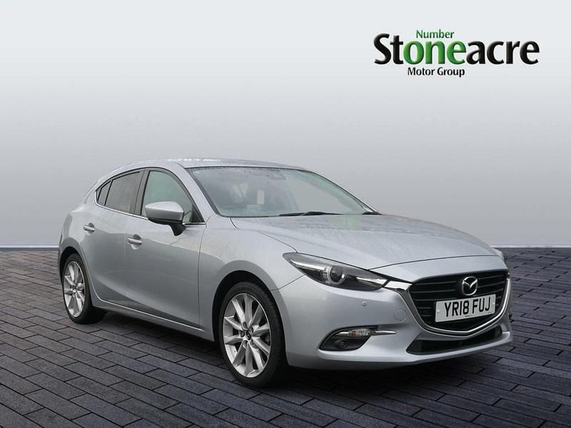 Silver Used 2018 Mazda 3 Inclusive Hatchback | £10,795 (Fair price) - Image 1/4