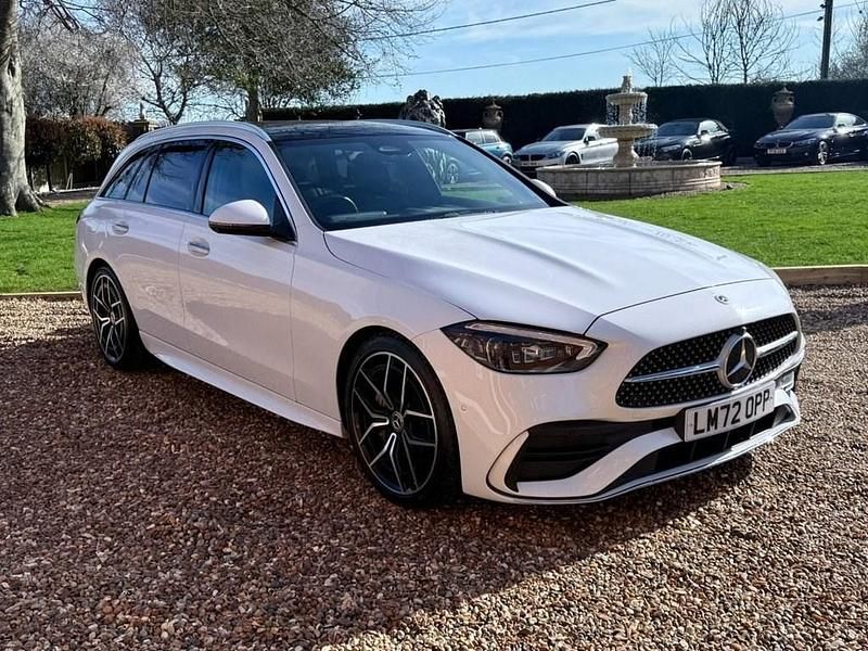 Used Mercedes C300 AMG Line Premium Plus 2022 White Estate