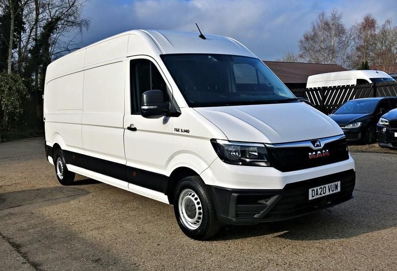 Used MAN TGE 140 HP (102 kW) 2020 White Van