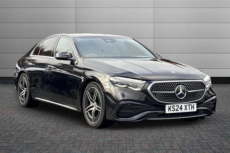 Obsidian black Used 2024 Mercedes E220 AMG Line Premium Sedan | £40,495 (Fair price) - Image 1/4