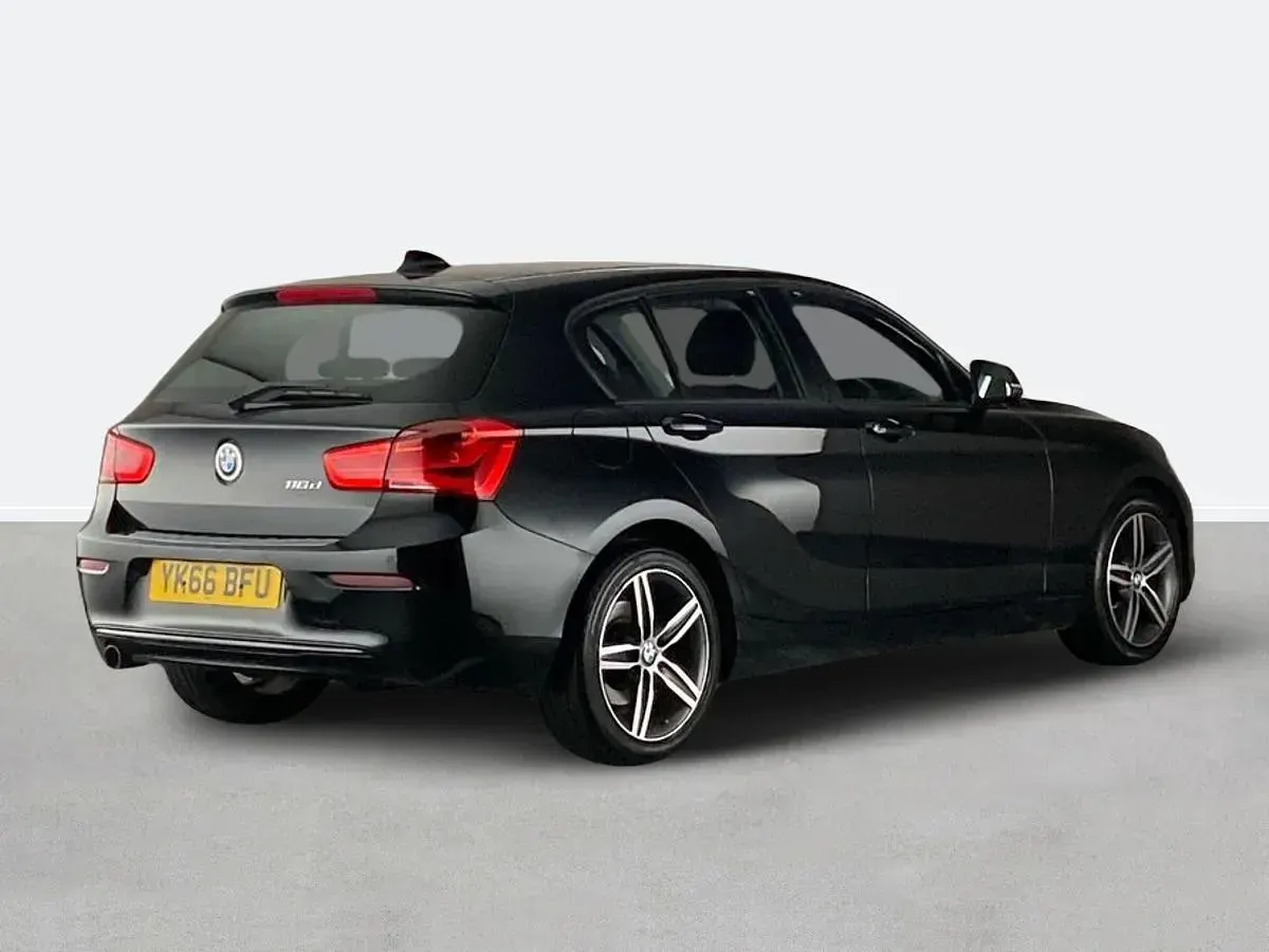 Used BMW 116 Sport Line 116 HP (85 kW) 2016 Black Hatchback