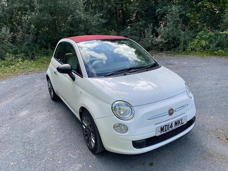 White Used 2014 Fiat 500 Pop Cabriolet | £3,990 (Good price) - Image 1/4