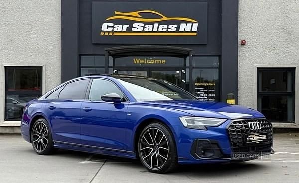 Used Audi A8 Black Edition 282 HP (207 kW) 2023 Blue Sedan