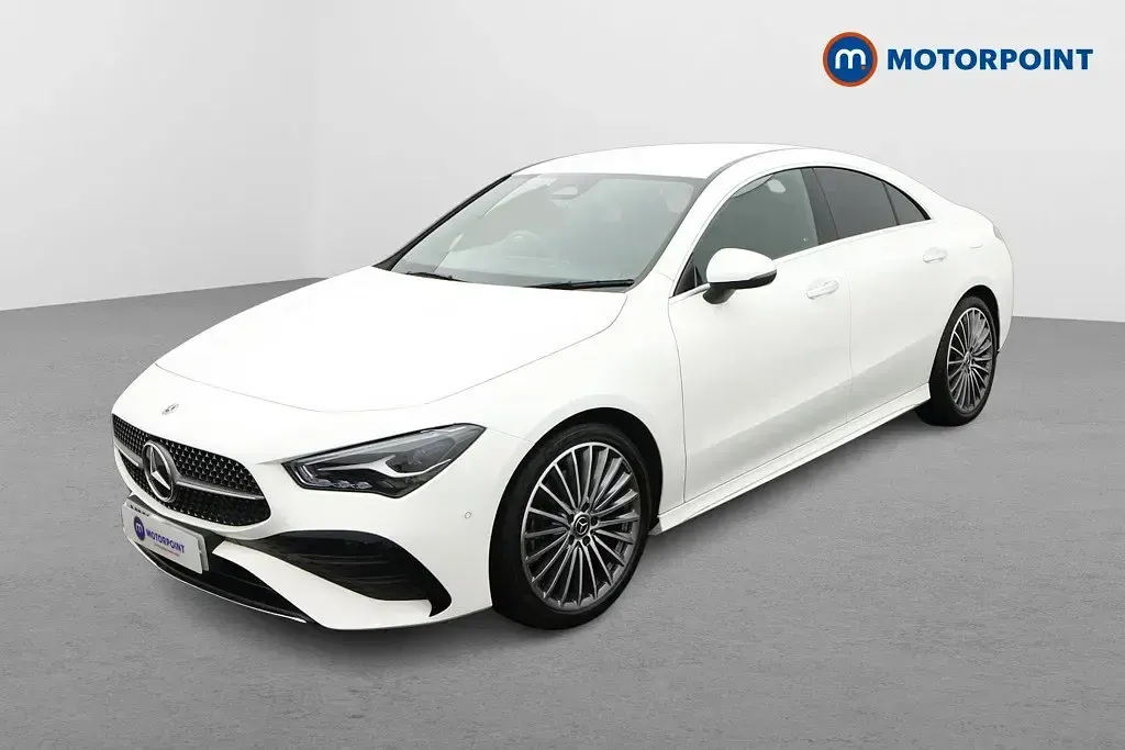 Used Mercedes CLA200 AMG Line Premium 163 HP (119 kW) 2025 White Coupe