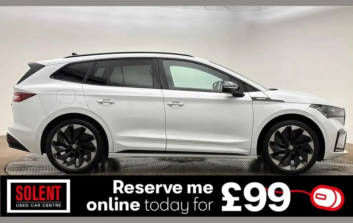 Used Skoda Enyaq iV SportLine 194 kW (265 HP) 2022 White SUV