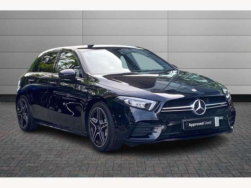 Black Used 2021 Mercedes A35 AMG Executive Hatchback | £26,044 (Good price) - Image 1/4
