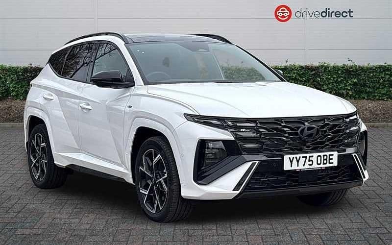 New Hyundai Tucson N Line 215 HP (158 kW) 2025 Special solid  atlas white SUV