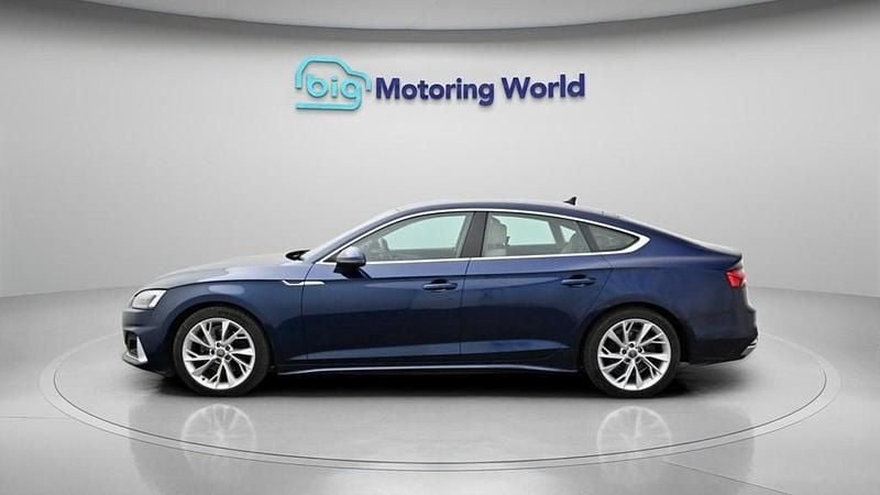 Used Audi A5 Sportback Sport 150 HP (110 kW) 2022 Blue Hatchback
