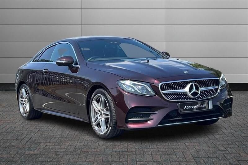 Rubellite red metallic Used 2019 Mercedes E220 AMG line Coupe | £23,650 (Fair price) - Image 1/4